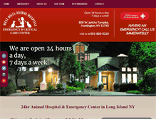 Tablet Screenshot of petemergencyvethospitallongisland.com
